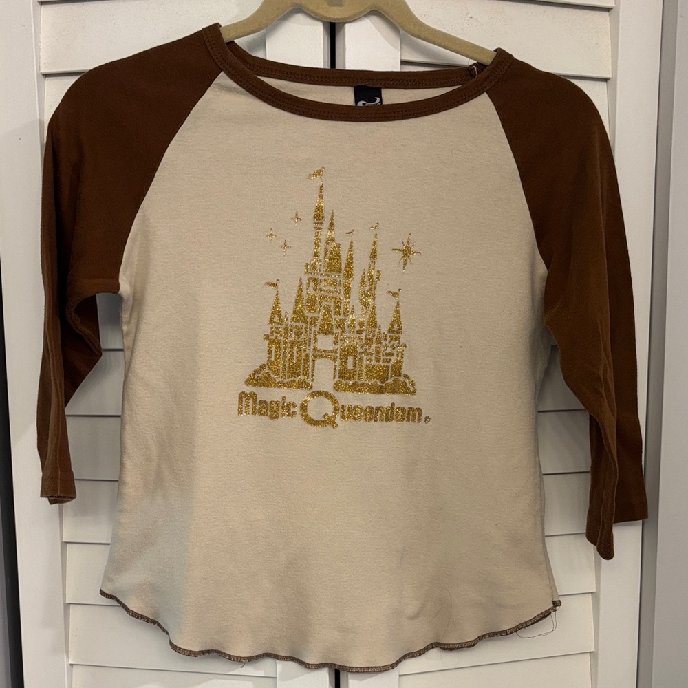 Vintage 90s Raglan 3/4 Sleeve Graphic Tee